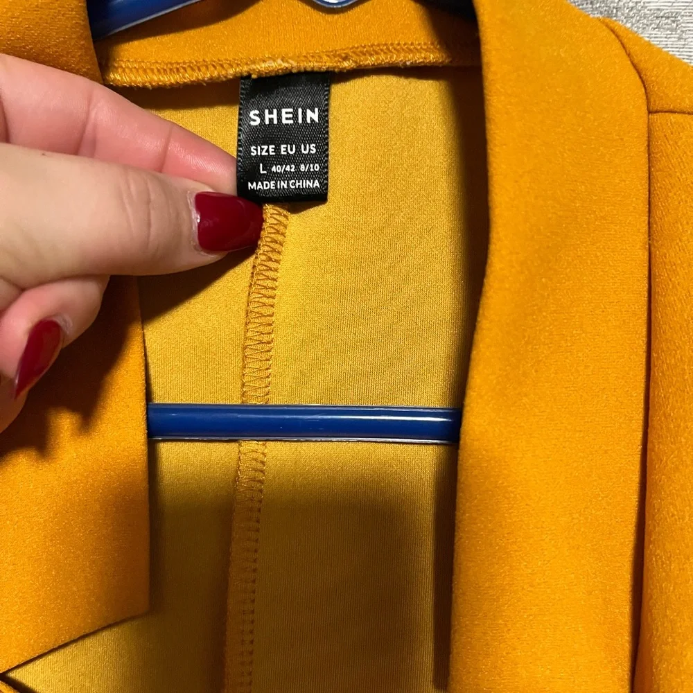 Women’s Blazer Jacket Size Large (With Shoulder pads) - Picture 7 of 12